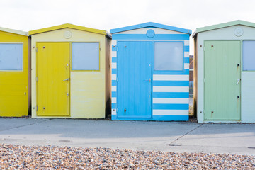 Cabanes sur la plage Brighton 
