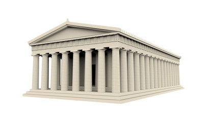 Greek Temple Isolated