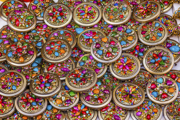 Fototapeta na wymiar Colorful Mexican Souvenir Jewerly Guanajuato Mexico