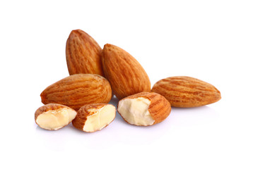 almond isolated on white background