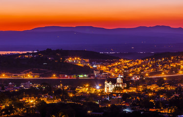 Fototapeta premium White Church San Miguel de Allende Mexico Miramar Overlook