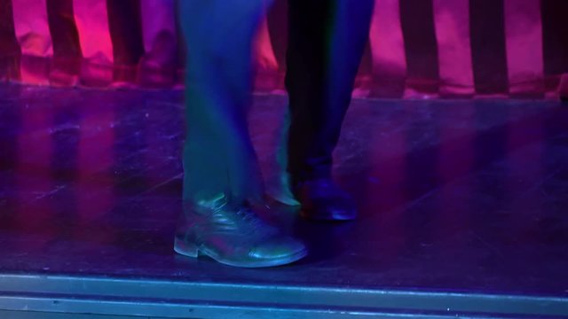 High quality video of dancing legs in 4K