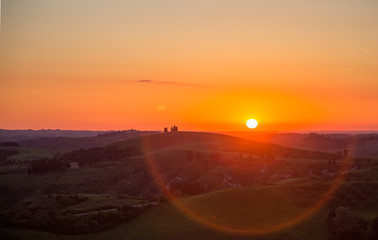 Sundown over the Tuscany, Castelfalfi