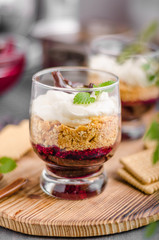 Cheesecake in glass