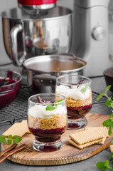 Cheesecake in glass