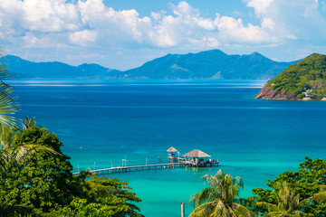 Koh Mak Island Viewpoint at Trat in Thailand Summer Season