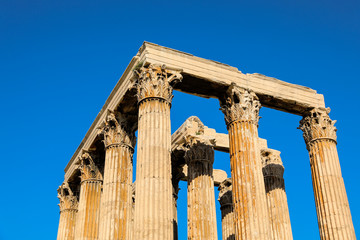 Obraz premium Ancient Temple of Zeus, Olympeion, Athens, Greece.
