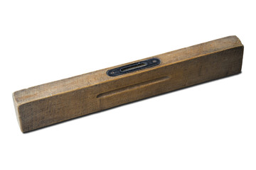 Vintage wooden spirit level