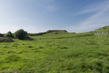 Obraz premium Walking along the Buelna coast in Asturias