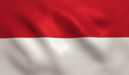 Fototapeta na wymiar Monaco Flag