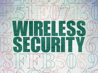 Fototapeta na wymiar Safety concept: Wireless Security on Digital Data Paper background