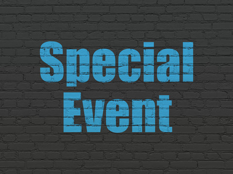 Finance concept: Special Event on wall background