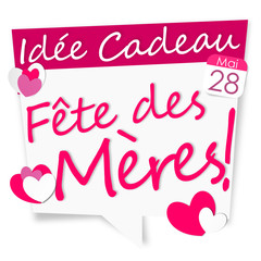 idée cadeau - Fête des mères ! blanc - 28 mai