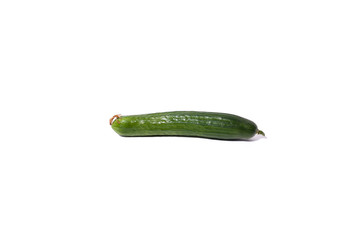 Cucumbers on white background
