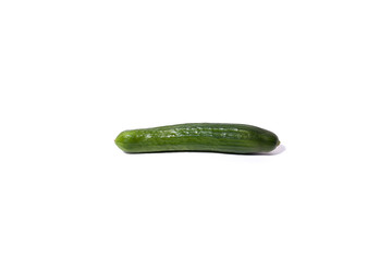 Cucumbers on white background
