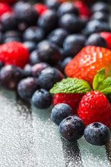 Variety of Fresh Berries such as Blueberries, Raspberries and Strawberries