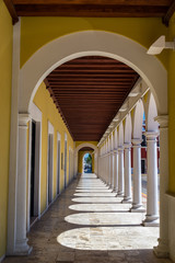 Arches in Campeche, Mexico