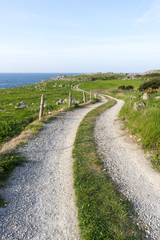 Fototapeta premium Walking along the Buelna coast in Asturias