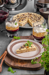 Almonds chocolate cake