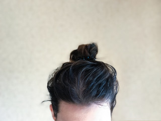 Female dirty greasy hair