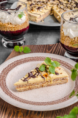 Almonds chocolate cake