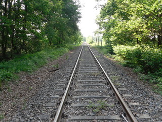 Fototapeta premium Stillgelegte Bahnstrecke 1