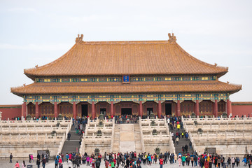 view of the Forbidden City, Palace Museum.