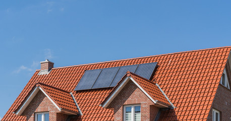 Solaranlage auf eine Dach eines Hauses