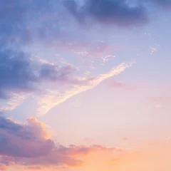 Foto op Plexiglas Beautiful sunset sky © runlenarun