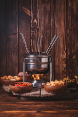 The cheese fondue