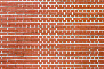 Background made of red brick wall