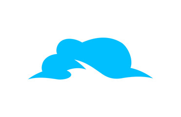 Blue Cloud Technology Company Logo Design Vector Template