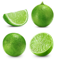 limes fruit isolated