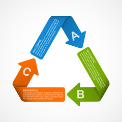 Abstract options infographics template. Infographics for business presentations or information banner.
