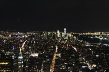 Fototapeta premium New York skyline at night