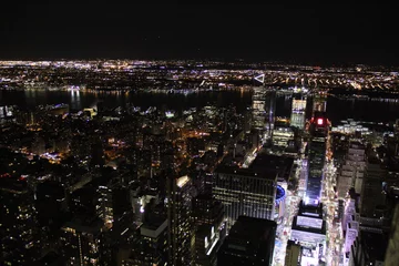 Fotobehang New York skyline at night © Sandra