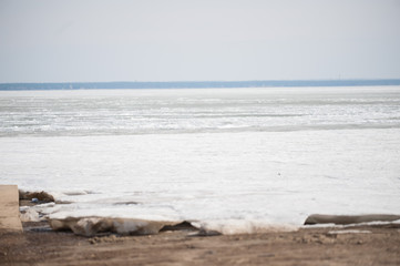 Nature melting ice on the river, spring!