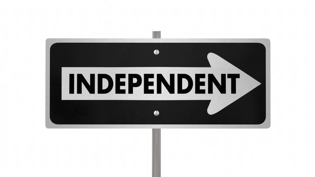 Independent Vs Dependent One Way Street Road Sign Flipping 3d Animation