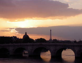 Fototapeta premium Sunset in Paris