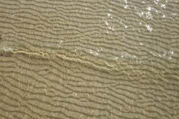 Wave and beach