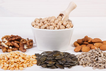 Products and ingredients containing zinc and dietary fiber, healthy nutrition