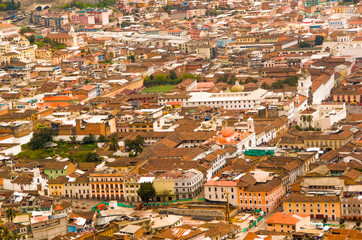 Fototapeta premium View of the historic center of Quito, Ecuador