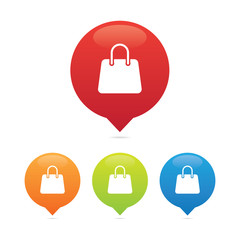 Colorful Round Shopping Bag Markers