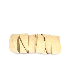 Paper core isolate on white background