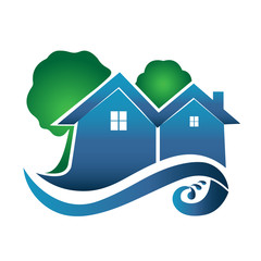 Houses Real Estate Logo