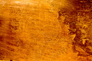 sculpture carved of wood in Thailand