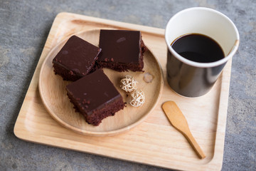Cup of coffe with cake