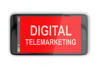 Digital Telemarketing concept