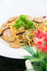 Sausage spaghetti