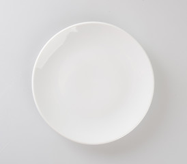 plate or empty plate on a background.